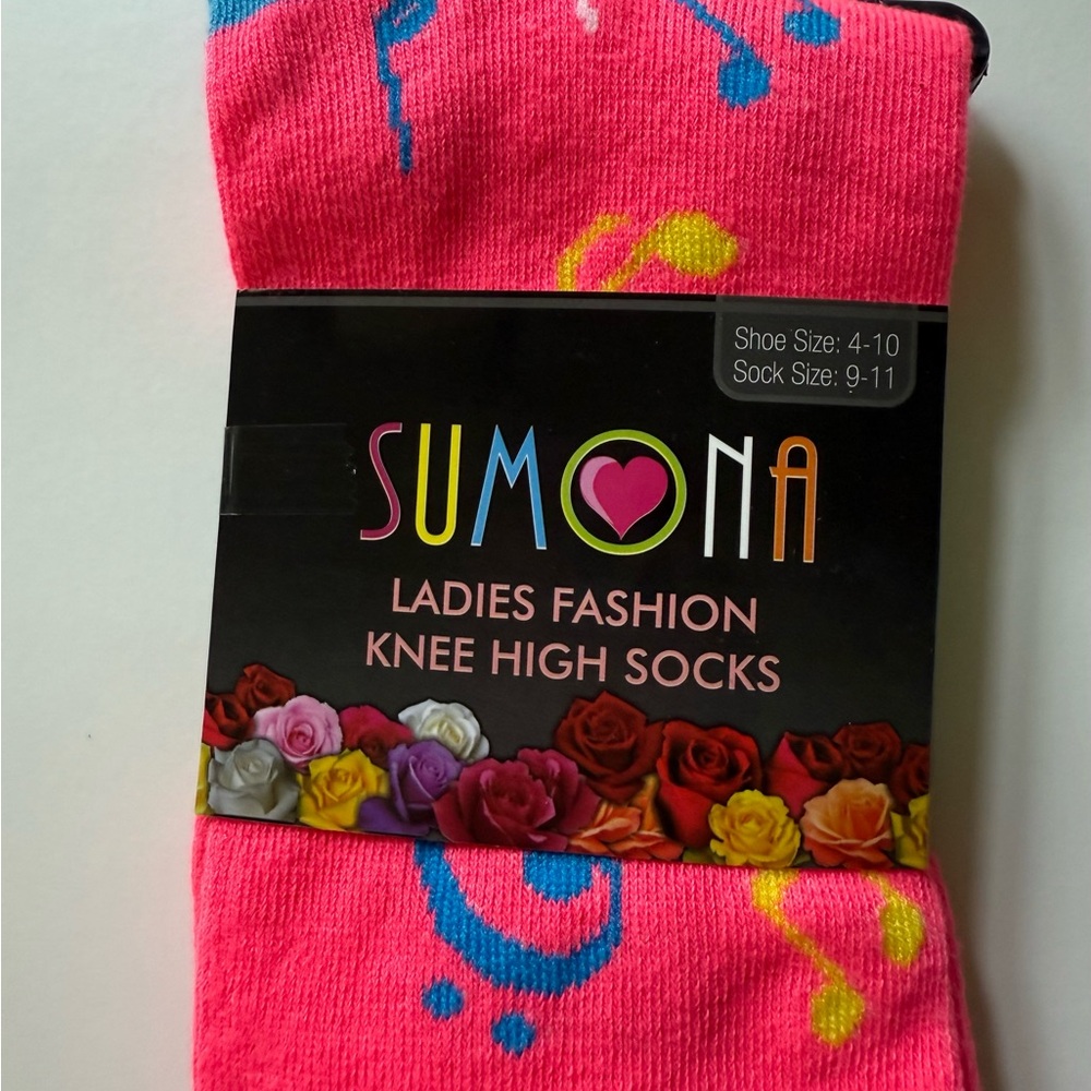 Pink Knee High Socks
